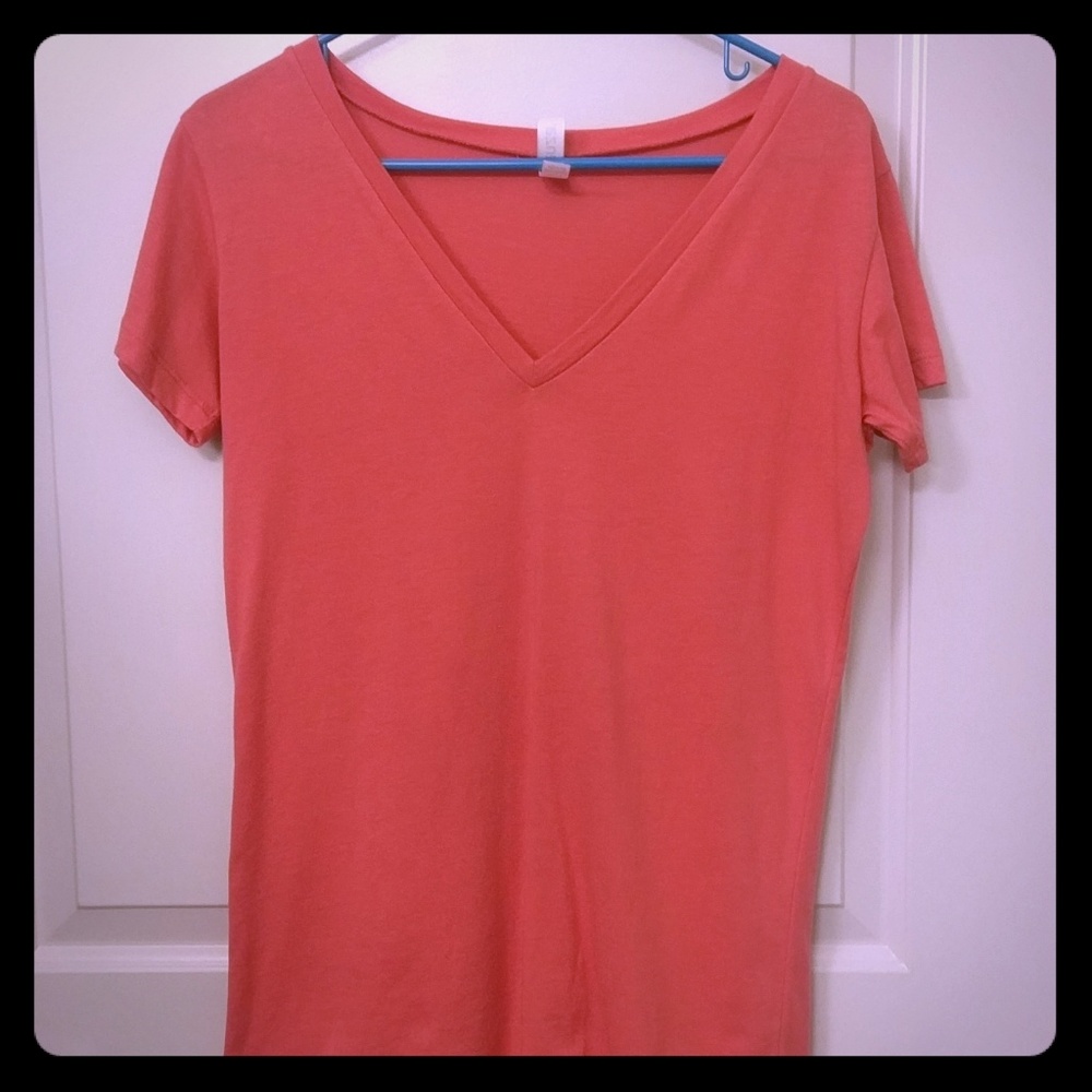Burnt orange V-Neck tee